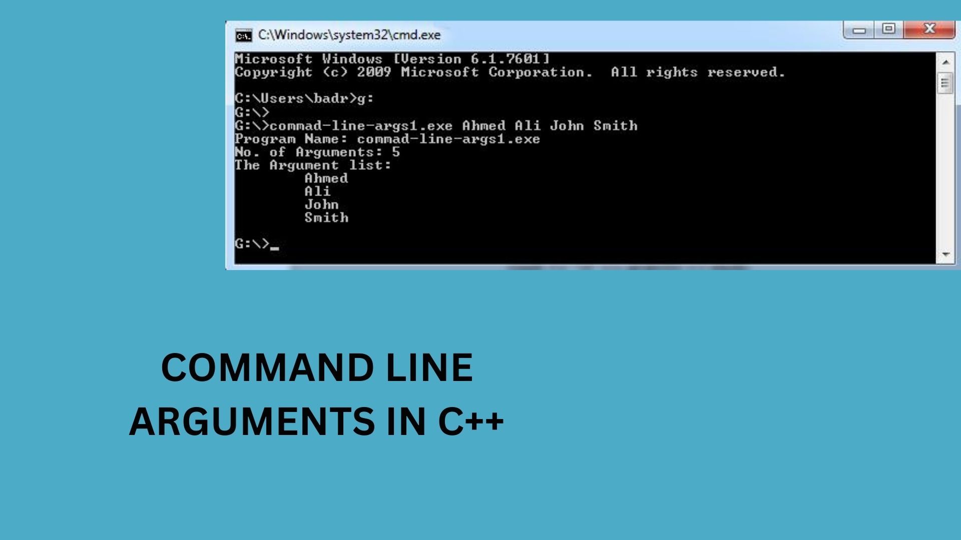 Command Line Arguments Board Infinity