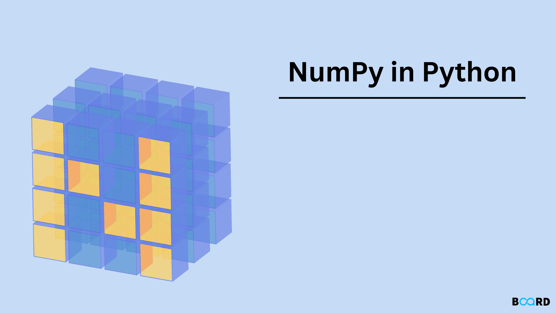 Numpy In Python Board Infinity