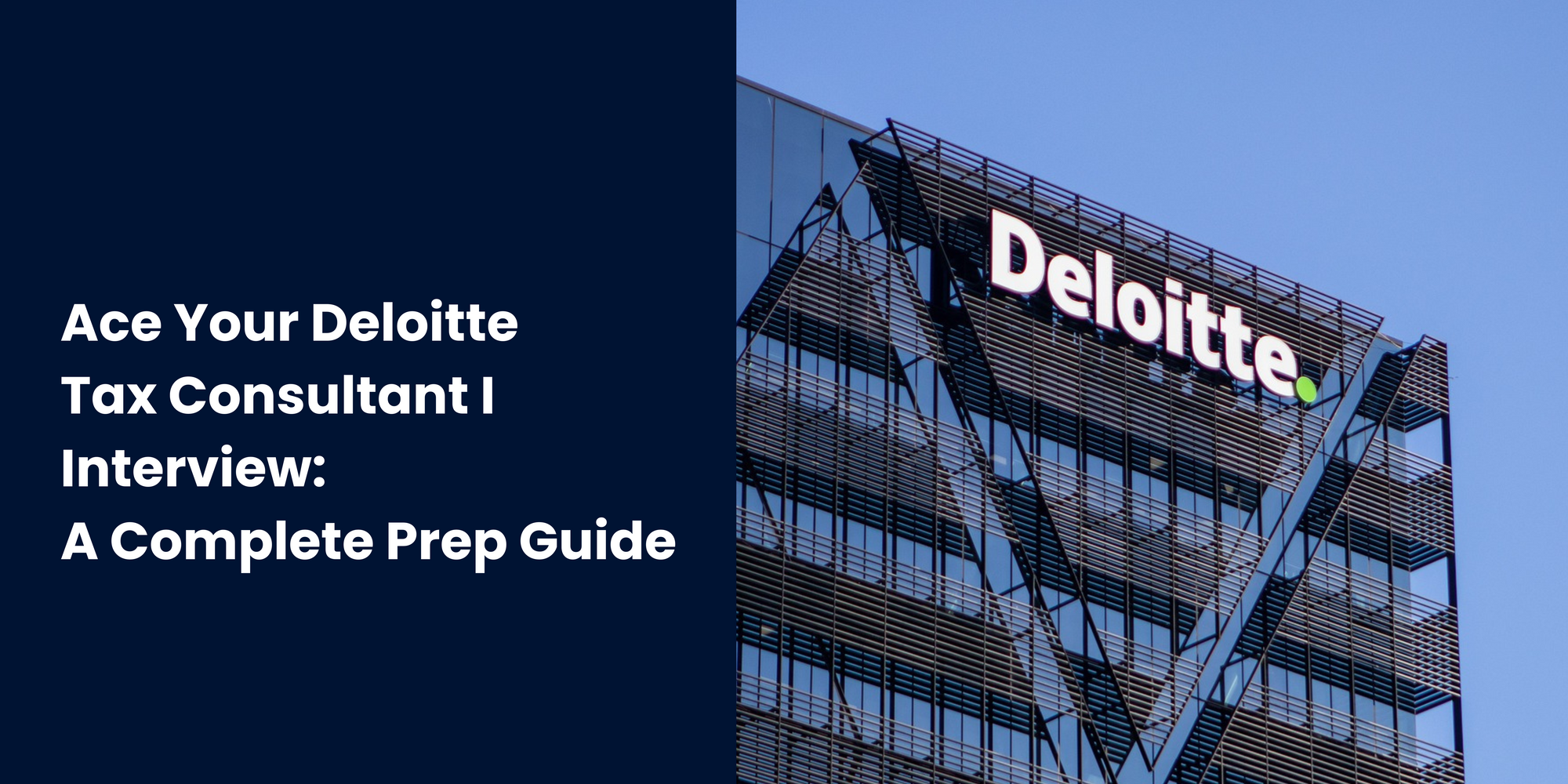 Starting Your Career as a Tax Consultant I at Deloitte